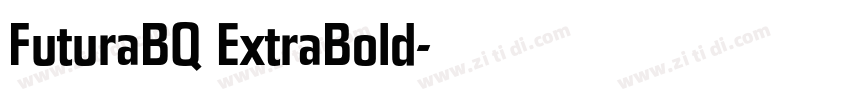 FuturaBQ ExtraBold字体转换